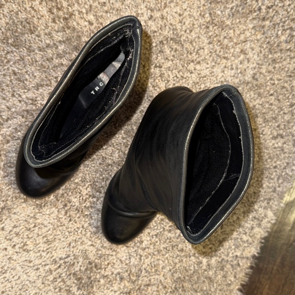 Trouve heeled boots. Size 6 1/2 Leather-upper used condition see photos - Picture 16 of 17